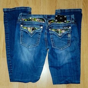 Miss Me Camo Sequin Jeans